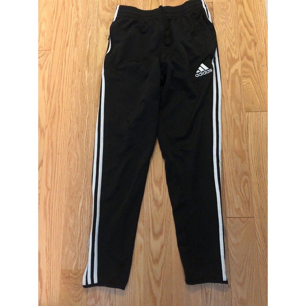 Adidas Climacool Joggers Black Size Small with Ankle Zippers and Pockets